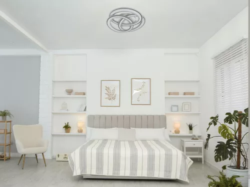 LED design mennyezeti lámpa 130W, 9000 lm, 3000K–6500K, IP20 - J1328/W