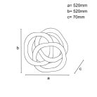 LED design mennyezeti lámpa 130W, 9000 lm, 3000K–6500K, IP20 - J1328/W