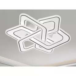   LED design mennyezeti lámpa 130W, 9000 lm, 3000K–6500K, IP20 - J1329/W