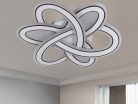 LED design mennyezeti lámpa 130W, 9000 lm, 3000K-6500K, IP20, 520x520x70mm - J1330/W