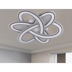   LED design mennyezeti lámpa 130W, 9000 lm, 3000K-6500K, IP20, 520x520x70mm - J1330/W