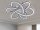LED design mennyezeti lámpa 130W, 9000 lm, 3000K-6500K, IP20, 520x520x70mm - J1330/W