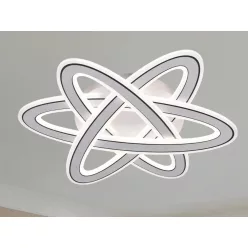   LED design mennyezeti lámpa 130W, 9000 lm, 3000K-6500K, IP20, 520x520x70mm - J1331/W