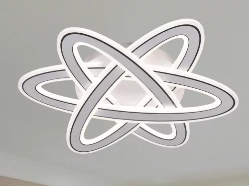 LED design mennyezeti lámpa 130W, 9000 lm, 3000K-6500K, IP20, 520x520x70mm - J1331/W