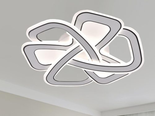 LED design mennyezeti lámpa 140W, 10000 lm, 3000K-6500K, IP20, 520x520x70mm - J1332/W