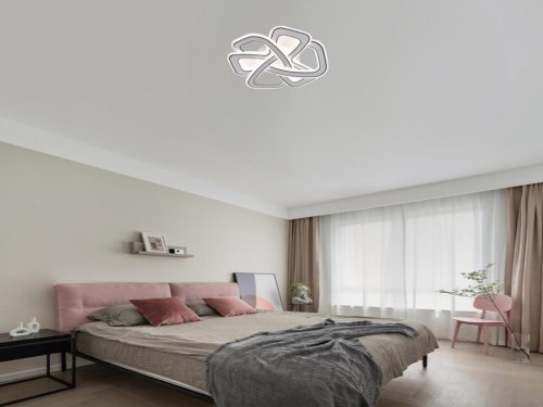 LED design mennyezeti lámpa 140W, 10000 lm, 3000K-6500K, IP20, 520x520x70mm - J1332/W