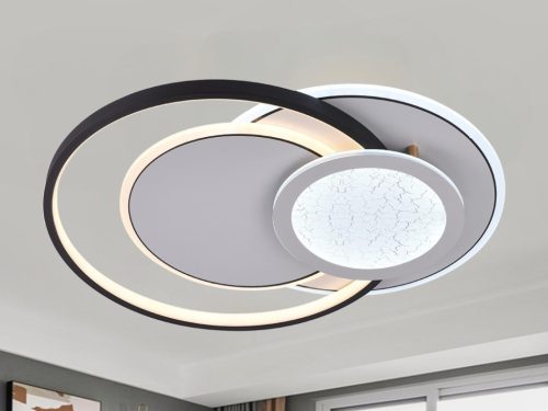 LED design mennyezeti lámpa 80W, 4600 lm, 3000K-6500K, IP20, 560x430x70mm - J1333/W