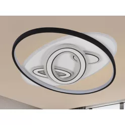   LED design mennyezeti lámpa 85W, 5600 lm, 3000K-6500K, IP20, 560x430x70mm - J1335/W