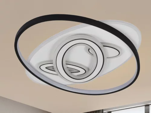 LED design mennyezeti lámpa 85W, 5600 lm, 3000K-6500K, IP20, 560x430x70mm - J1335/W