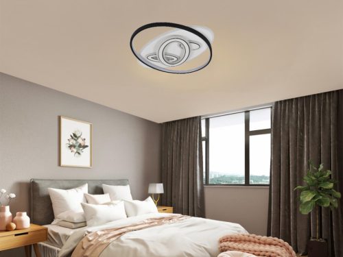 LED design mennyezeti lámpa 85W, 5600 lm, 3000K-6500K, IP20, 560x430x70mm - J1335/W