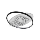 LED design mennyezeti lámpa 85W, 5600 lm, 3000K-6500K, IP20, 560x430x70mm - J1335/W