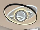 LED design mennyezeti lámpa 85W, 5600 lm, 3000K-6500K, IP20, 560x430x70mm - J1335/W