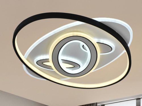 LED design mennyezeti lámpa 85W, 5600 lm, 3000K-6500K, IP20, 560x430x70mm - J1335/W
