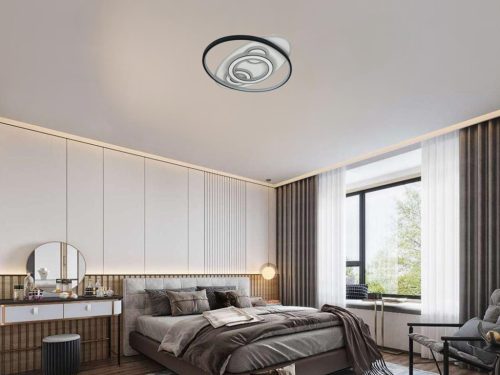 LED design mennyezeti lámpa 105W, 6900 lm, 3000K-6500K, IP20, 499x499x60mm - J1336/W
