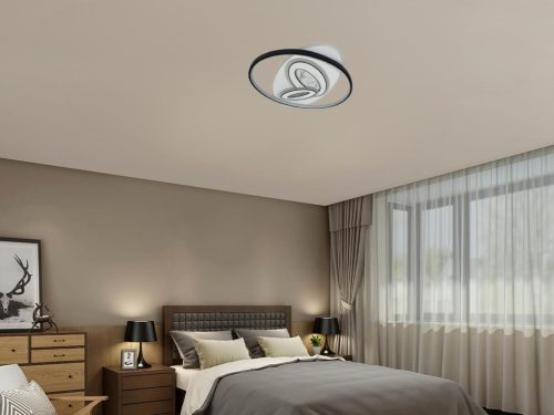 LED design mennyezeti lámpa 105W, 6900 lm, 3000K-6500K, IP20, 499x499x60mm - J1337/W