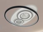 LED design mennyezeti lámpa 105W, 6900 lm, 3000K-6500K, IP20, 499x499x60mm - J1338/W