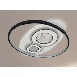   LED design mennyezeti lámpa 105W, 6900 lm, 3000K-6500K, IP20, 499x499x60mm - J1338/W