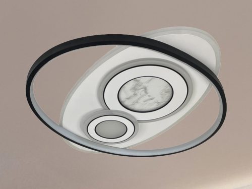 LED design mennyezeti lámpa 105W, 6900 lm, 3000K-6500K, IP20, 499x499x60mm - J1338/W