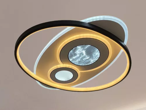 LED design mennyezeti lámpa 105W, 6900 lm, 3000K-6500K, IP20, 499x499x60mm - J1338/W