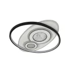 LED design mennyezeti lámpa 105W, 6900 lm, 3000K-6500K, IP20, 499x499x60mm - J1338/W