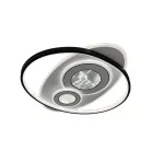 LED design mennyezeti lámpa 105W, 6900 lm, 3000K-6500K, IP20, 499x499x60mm - J1338/W