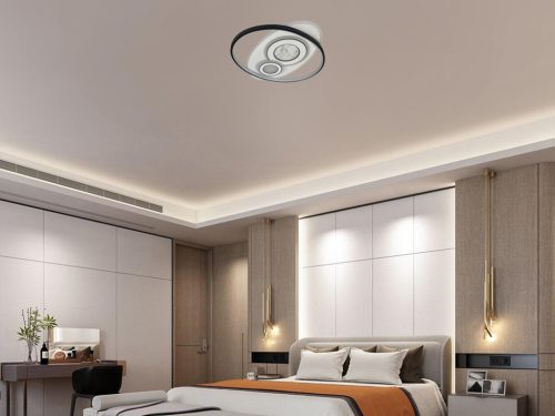 LED design mennyezeti lámpa 105W, 6900 lm, 3000K-6500K, IP20, 499x499x60mm - J1338/W