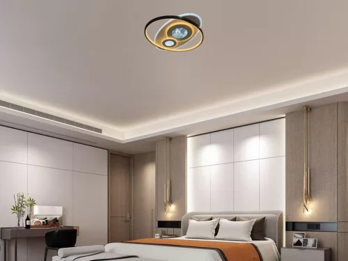 LED design mennyezeti lámpa 105W, 6900 lm, 3000K-6500K, IP20, 499x499x60mm - J1338/W