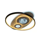 LED design mennyezeti lámpa 105W, 6900 lm, 3000K-6500K, IP20, 499x499x60mm - J1338/W