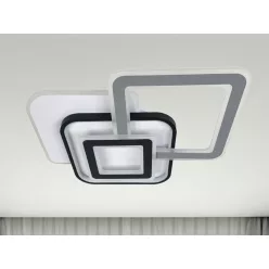   LED design mennyezeti lámpa 105W, 6900 lm, 3000K-6500K, IP20, 560x480x80mm - J1339/W