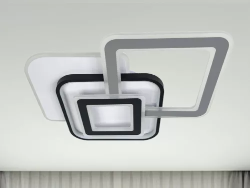 LED design mennyezeti lámpa 105W, 6900 lm, 3000K-6500K, IP20, 560x480x80mm - J1339/W