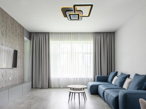 LED design mennyezeti lámpa 105W, 6900 lm, 3000K-6500K, IP20, 560x480x80mm - J1339/W