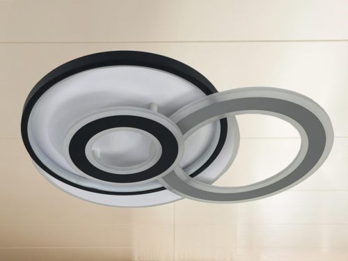 LED design mennyezeti lámpa 95W, 6200 lm, 3000K–6500K, IP20, 520x430x80 mm - J1340/W