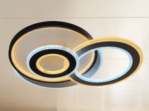 LED design mennyezeti lámpa 95W, 6200 lm, 3000K–6500K, IP20, 520x430x80 mm - J1340/W