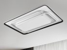 LED design mennyezeti lámpa 220W, 10000 lm, 930x600x70 mm, 3000K-6500K, IP20, fehér-fekete-J1341/W