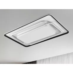  LED design mennyezeti lámpa 220W, 10000 lm, 930x600x70 mm, 3000K-6500K, IP20, fehér-fekete-J1341/W