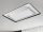 LED design mennyezeti lámpa 220W, 10000 lm, 930x600x70 mm, 3000K-6500K, IP20, fehér-fekete-J1341/W