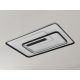 LED design mennyezeti lámpa 160W, 7000 lm, 900x600x60 mm, 3000K-6500K, IP20, fehér-fekete-J1341/WB