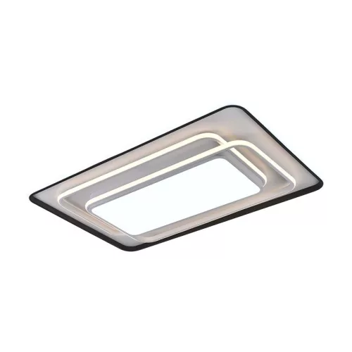 LED design mennyezeti lámpa 220W, 10000 lm, 930x600x70 mm, 3000K-6500K, IP20, fehér-fekete-J1341/W