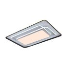 LED design mennyezeti lámpa 220W, 10000 lm, 930x600x70 mm, 3000K-6500K, IP20, fehér-fekete-J1341/W
