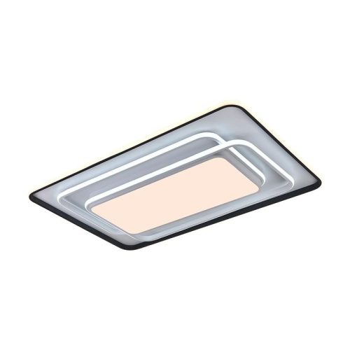 LED design mennyezeti lámpa 220W, 10000 lm, 930x600x70 mm, 3000K-6500K, IP20, fehér-fekete-J1341/W