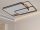 LED design mennyezeti lámpa 280W, 12000 lm, 1000x720x60 mm, 3000K-6500K, IP20, barna-fa-J1342/BRW