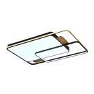 LED design mennyezeti lámpa 280W, 12000 lm, 1000x720x60 mm, 3000K-6500K, IP20, barna-fa-J1342/BRW