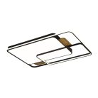 LED design mennyezeti lámpa 280W, 12000 lm, 1000x720x60 mm, 3000K-6500K, IP20, barna-fa-J1342/BRW