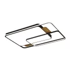 LED design mennyezeti lámpa 280W, 12000 lm, 1000x720x60 mm, 3000K-6500K, IP20, barna-fa-J1342/BRW