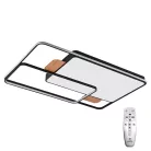 LED design mennyezeti lámpa 280W, 12000 lm, 1000x720x60 mm, 3000K-6500K, IP20, fekete-fa-J1342/BW