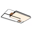 LED design mennyezeti lámpa 280W, 12000 lm, 1000x720x60 mm, 3000K-6500K, IP20, fekete-fa-J1342/BW