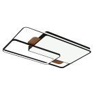 LED design mennyezeti lámpa 280W, 12000 lm, 1000x720x60 mm, 3000K-6500K, IP20, fekete-fa-J1342/BW