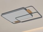 LED design mennyezeti lámpa 280W, 12000 lm, 1000x720x60 mm, 3000K-6500K, IP20, fa-szürke-J1342/SW