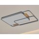 LED design mennyezeti lámpa 280W, 12000 lm, 1000x720x60 mm, 3000K-6500K, IP20, fa-szürke-J1342/SW