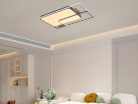 LED design mennyezeti lámpa 280W, 12000 lm, 1000x720x60 mm, 3000K-6500K, IP20, fa-szürke-J1342/SW